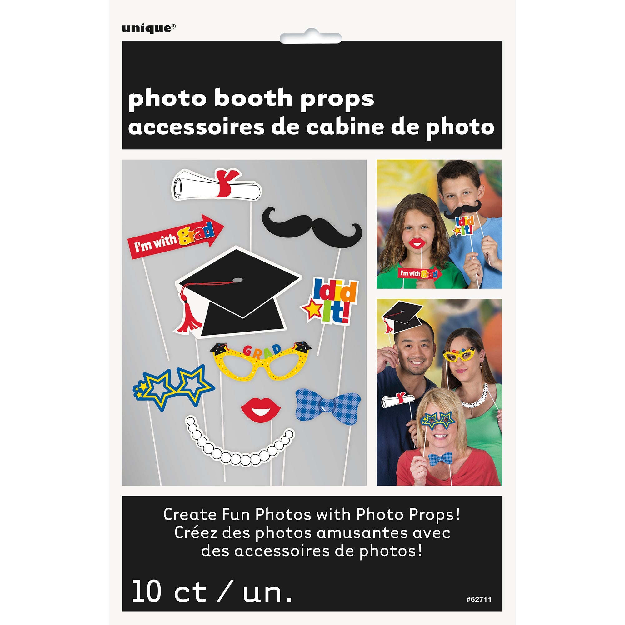 Graduation 10 Photo Props Paper and Plastic