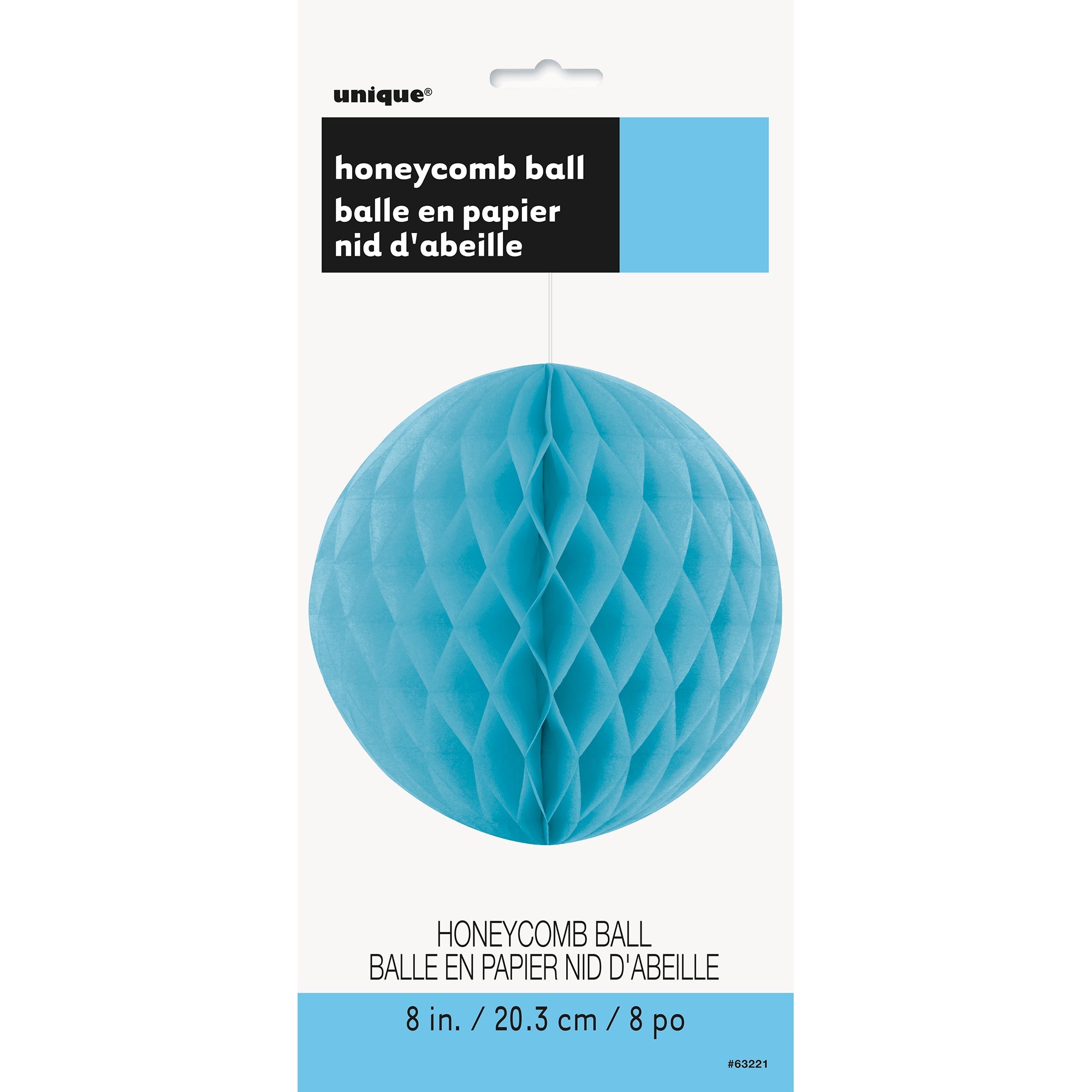 Honeycomb Ball Powder Blue 8in