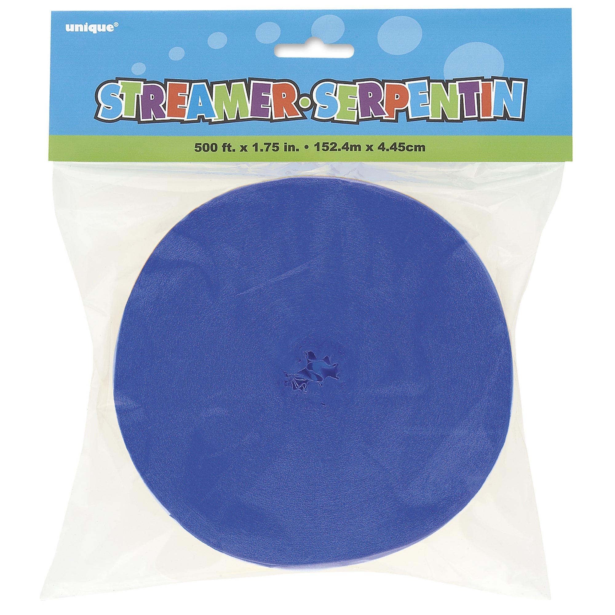 Crepe Streamer Royal Blue 81ftx1.75in