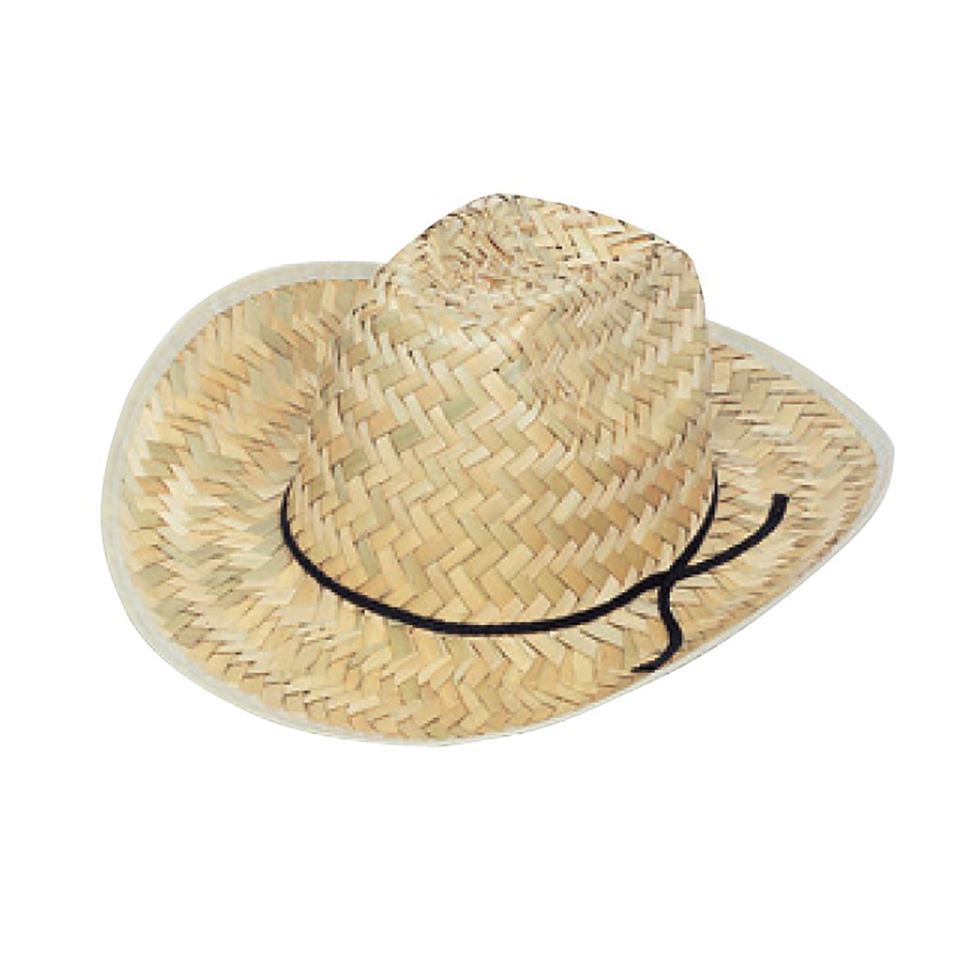 Adult High Crown Western Straw Hat