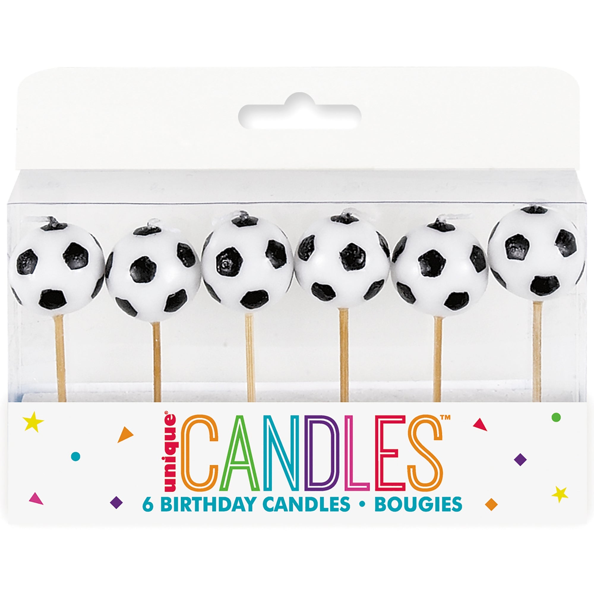 Soccer 6 Pick Birthday Candles 