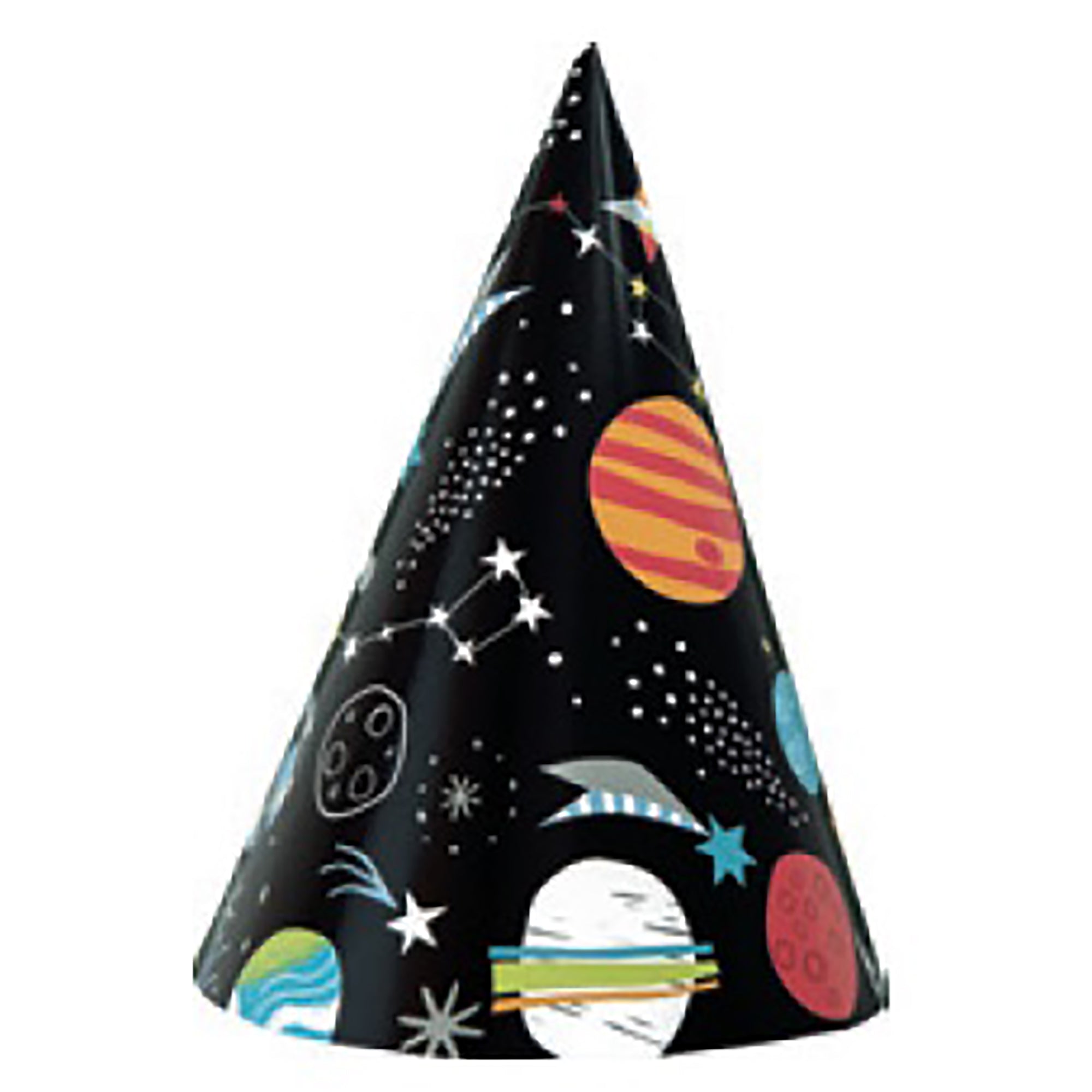Outer Space 8 Party Hats