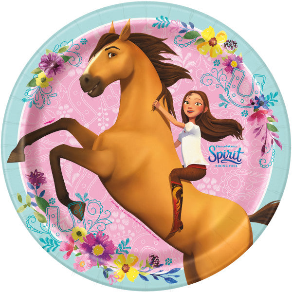 Spirit 8 Round Paper Plates 9in