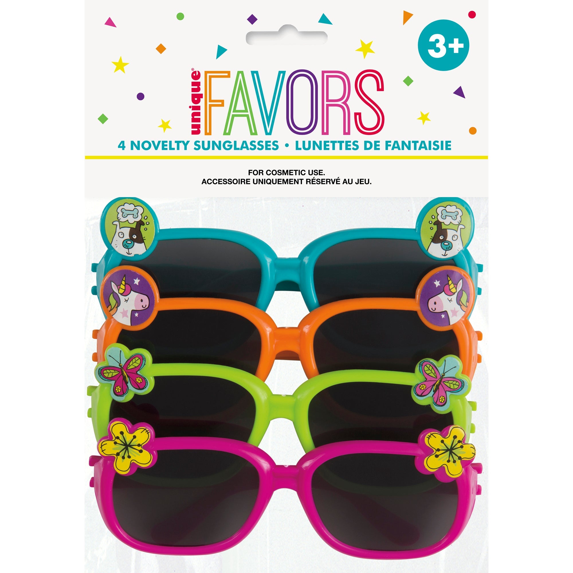 4 Novelty Sunglasses for Kids
