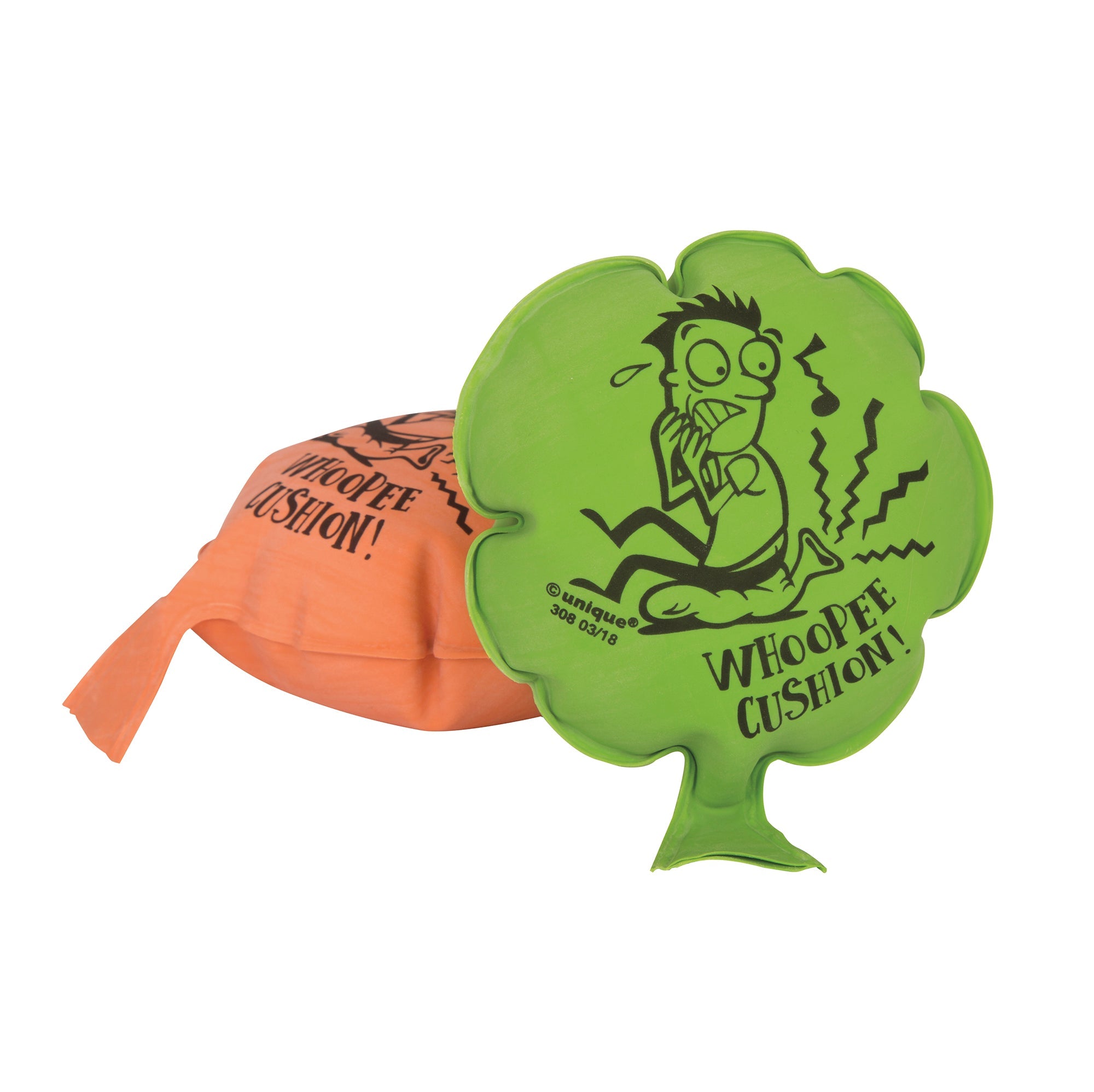 4 Whoopee Cushions Uninflated 5.5 x4.5in 