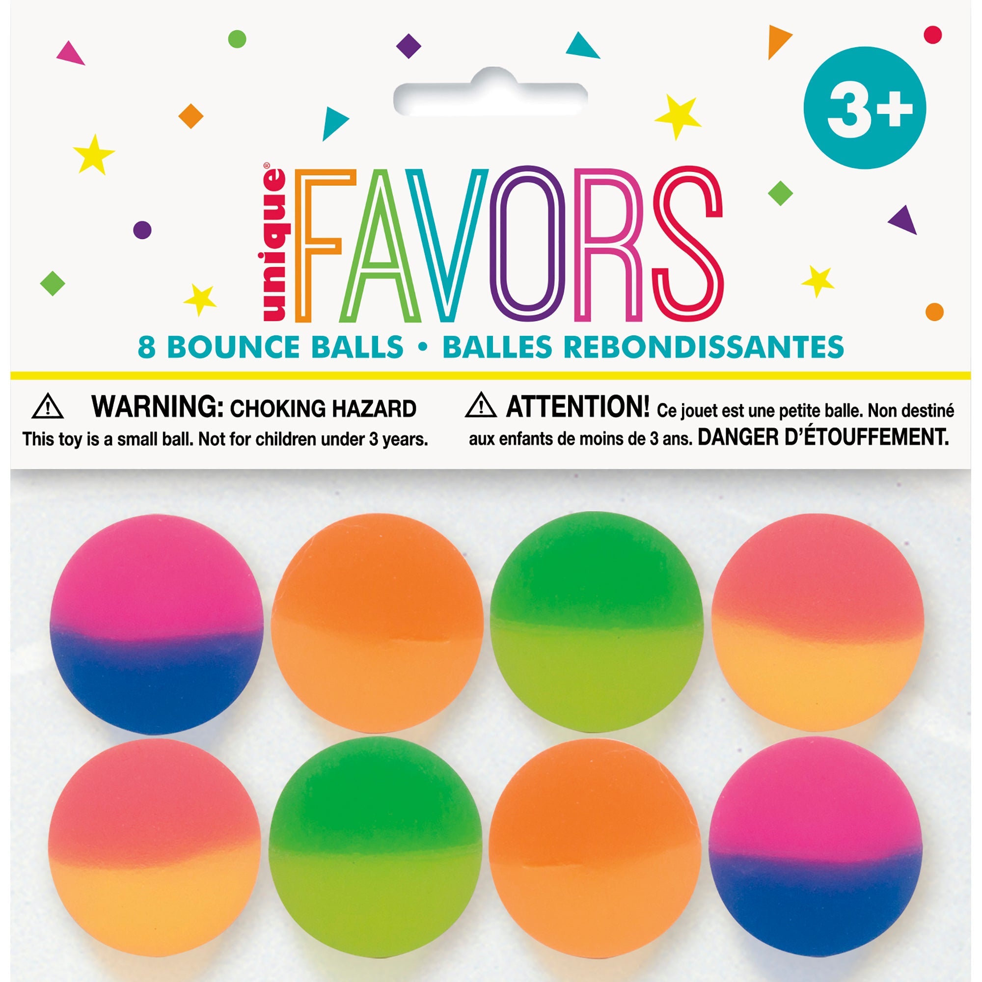 8 Two Tone Bounce Balls