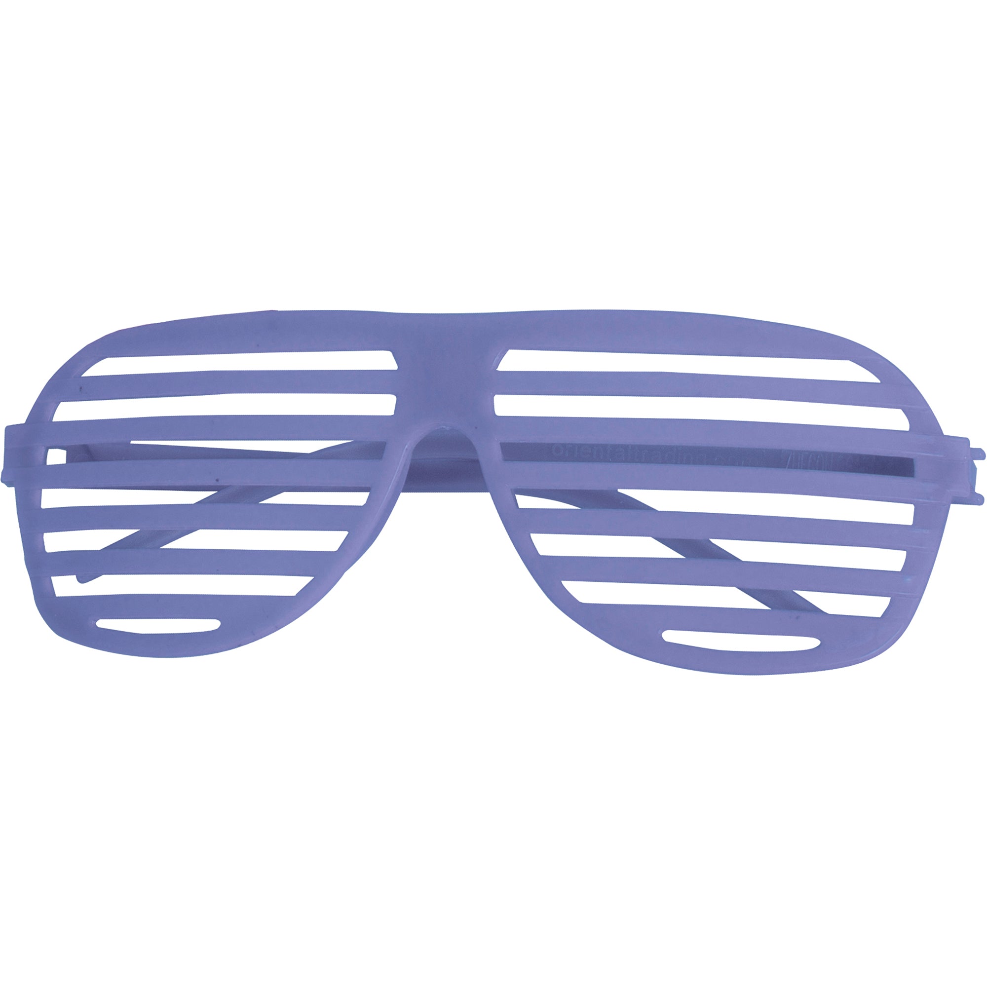 4 Plastic Neon Shutter Shades 