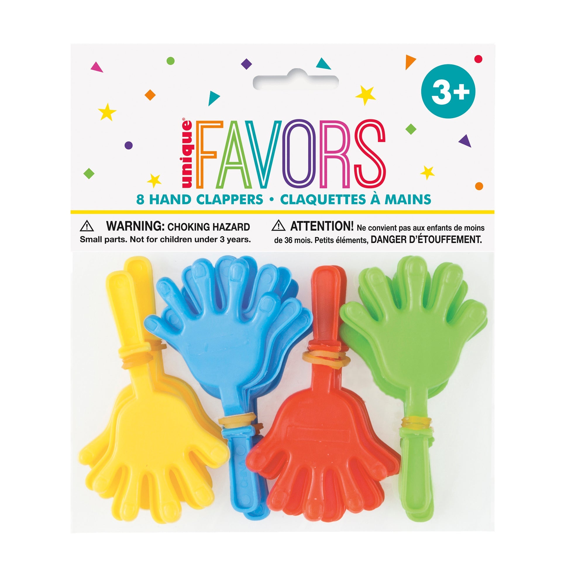 8 Hands Clappers Plastic 3.25in