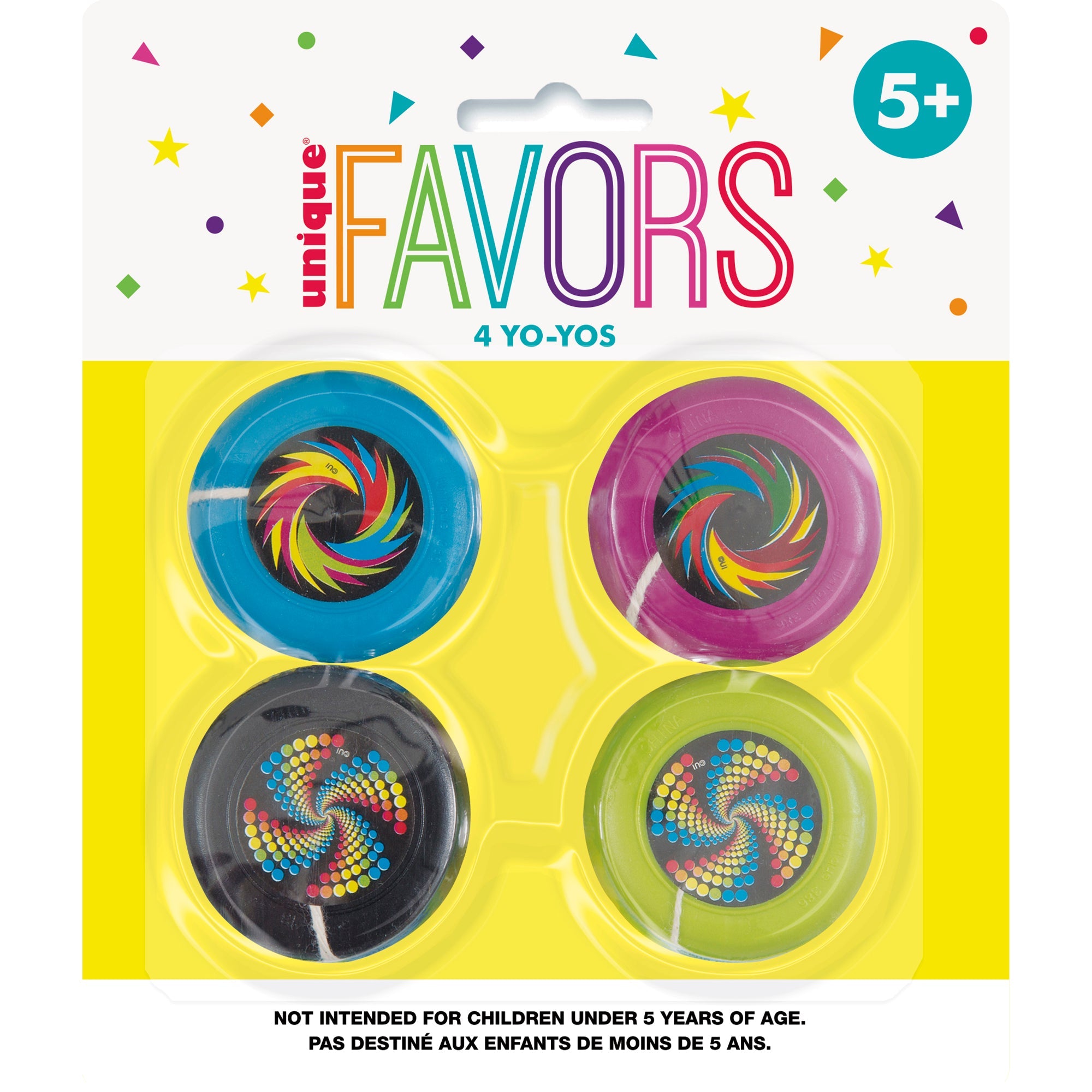 4 Plastic Yoyos  1.5in each