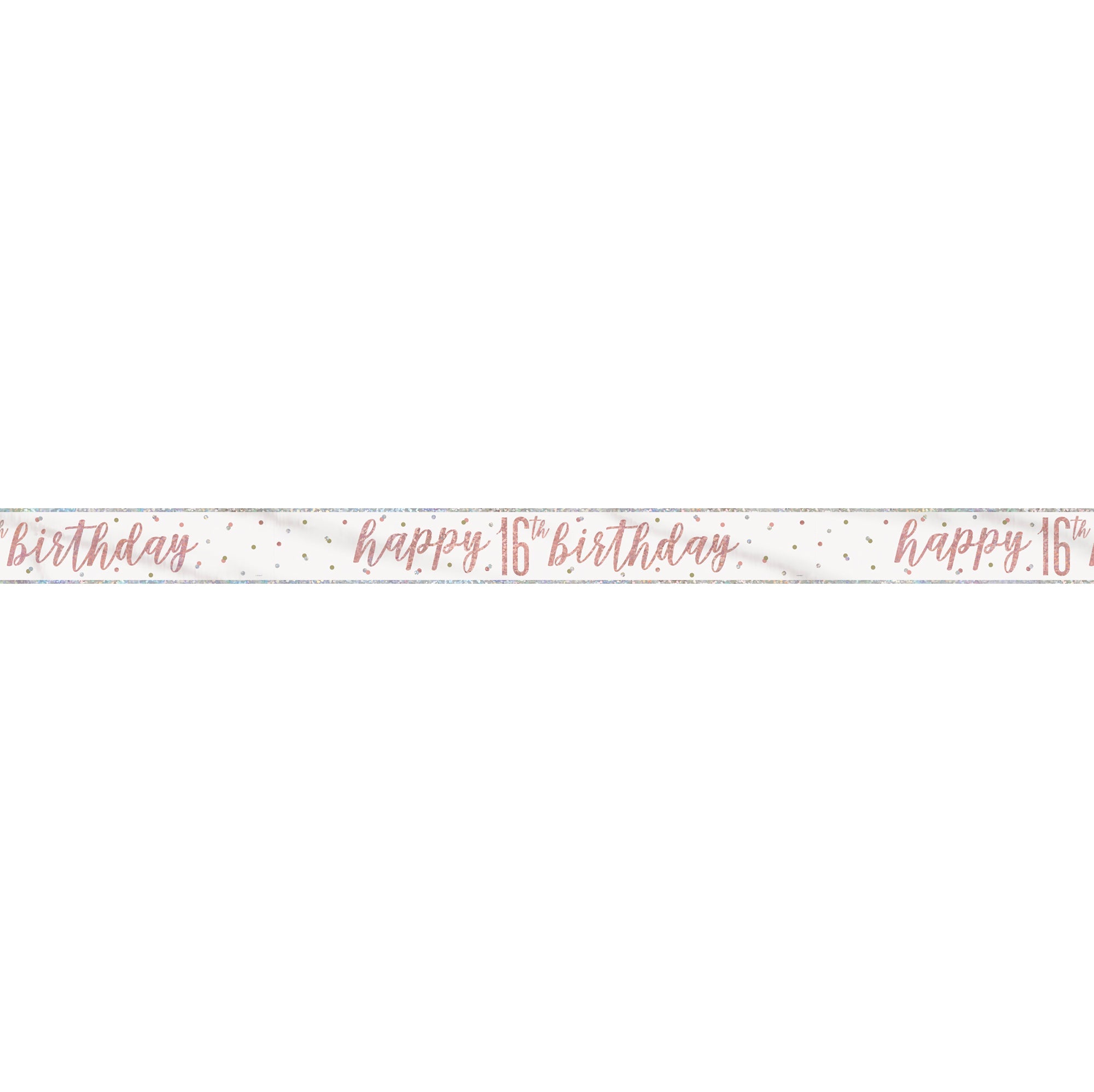 Age 16 Pink Plastic Banner 9ft
