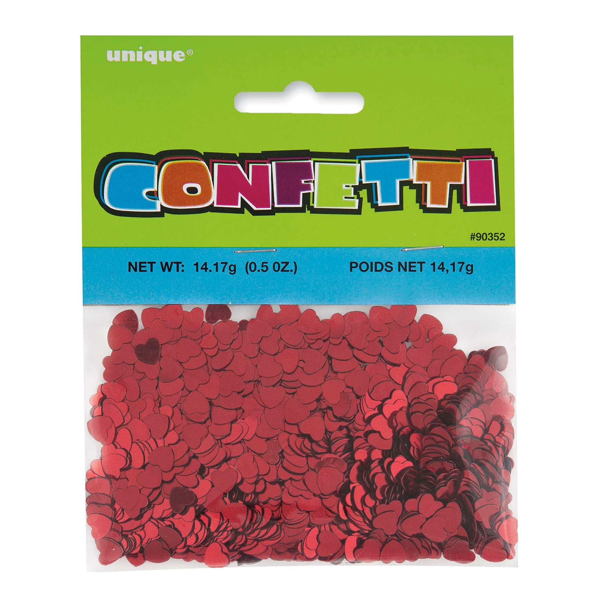 Red Hearts Foil Confetti 0.5oz
