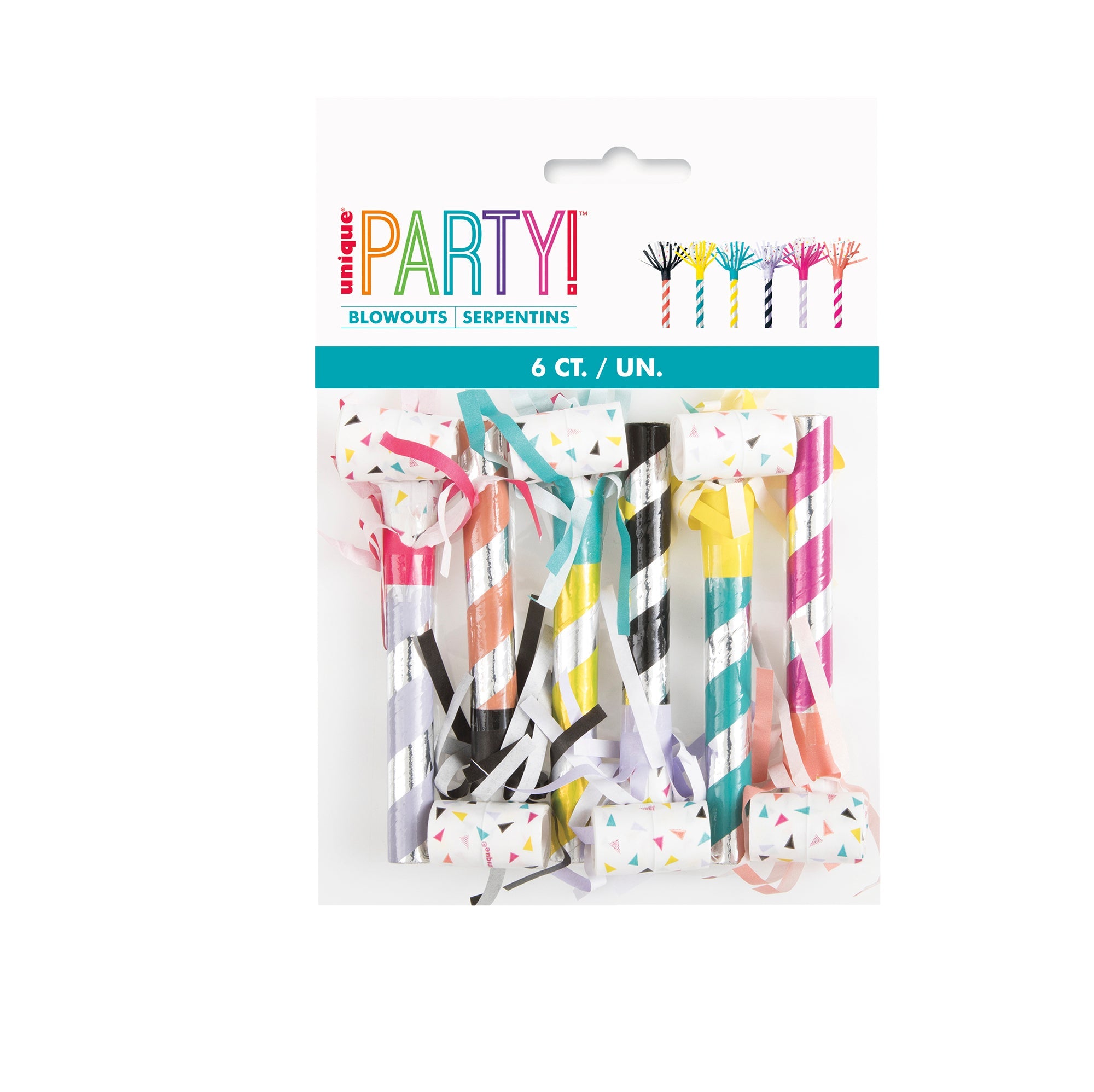 6 Fringe Party Blowouts 5in