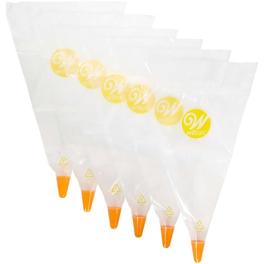 Wilton Disposable Decorating Icing Bag & Tip 2D 6Ct - Dollar Max Depot