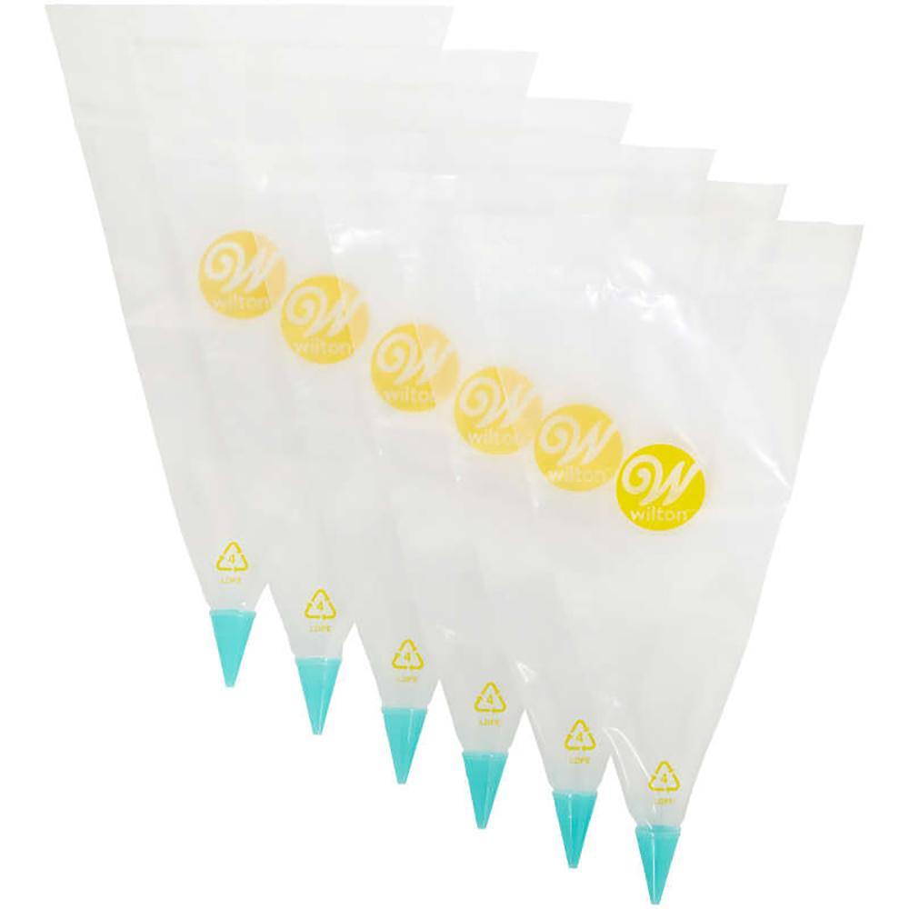 Wilton Disposable Decorating Icing Bag & Tip 3 6 Count - Dollar Max Depot