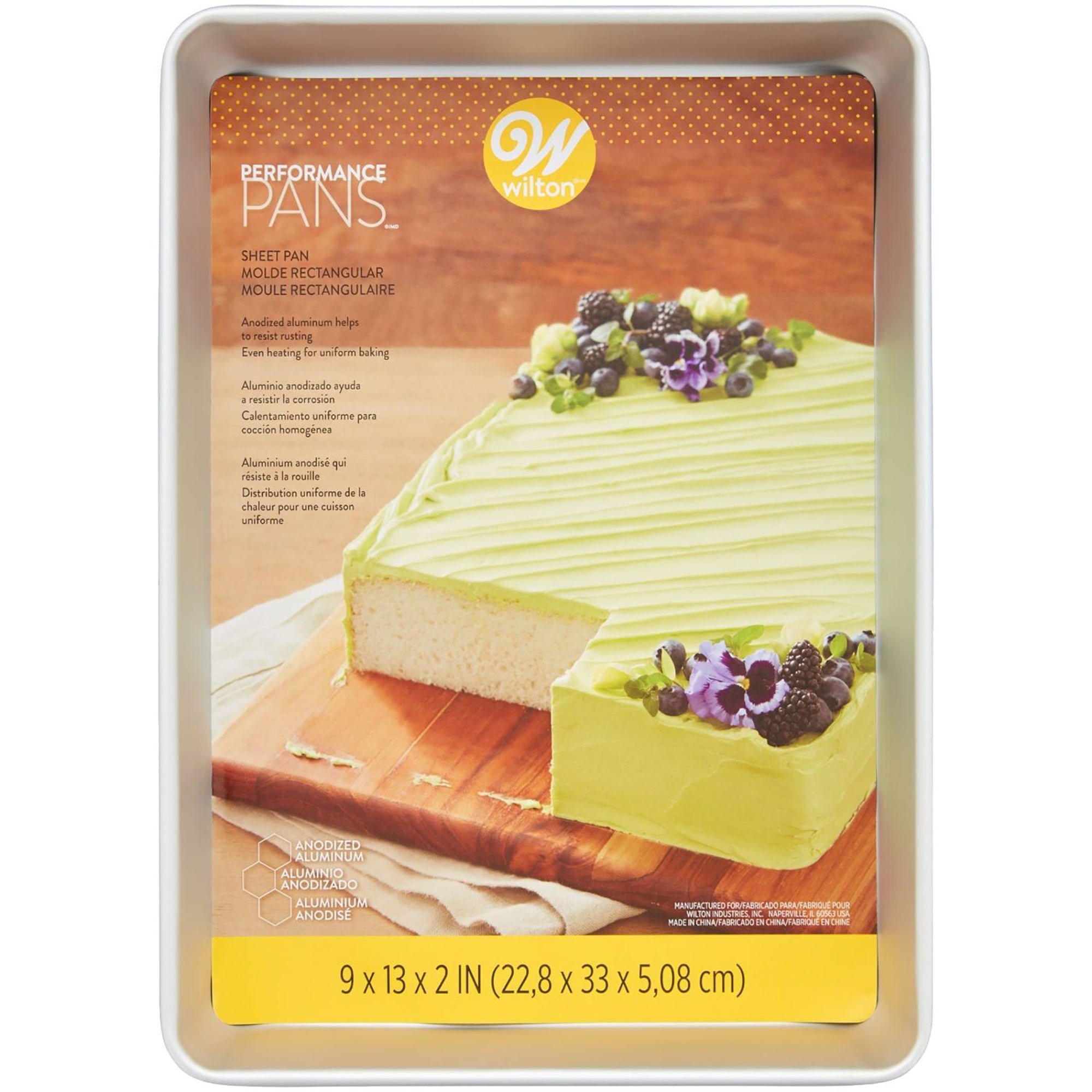 Wilton Rectangular Cake Pan Anodized Aluminium 9x13in