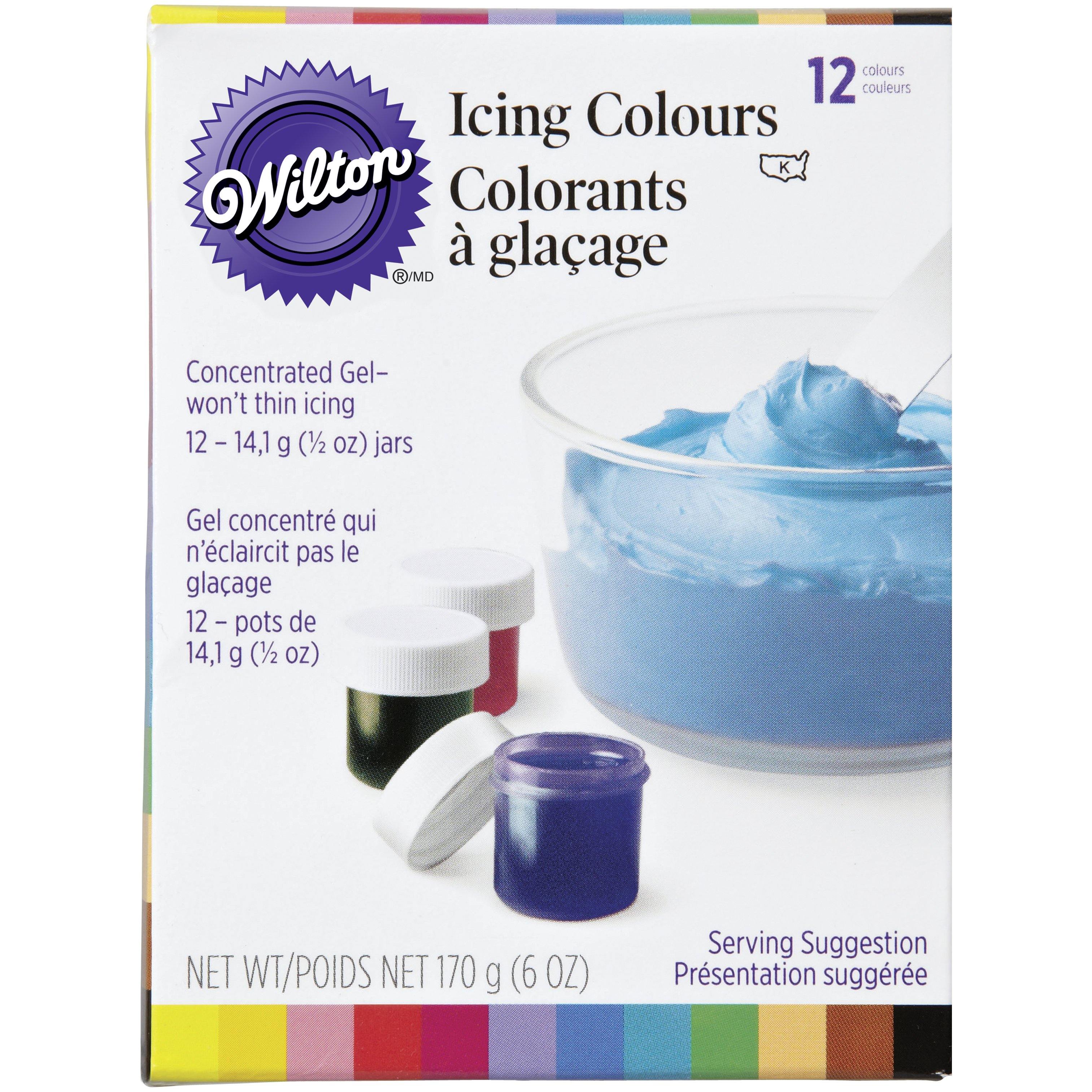 Wilton Icing Colour Kit 6Oz 12 Pack B - Dollar Max Dépôt