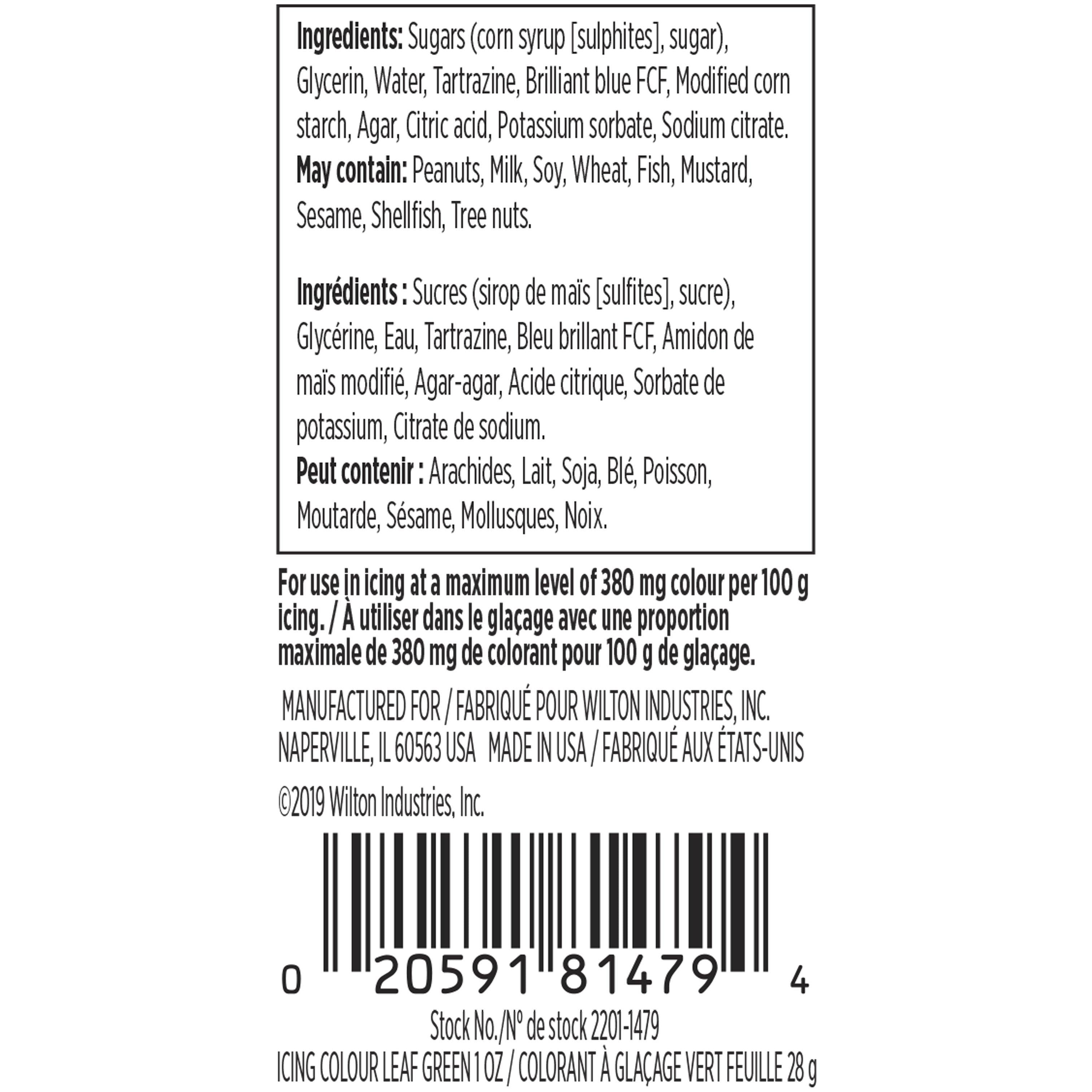 Colorant à glaçage noir Wilton Colorant alimentaire, 1 oz 