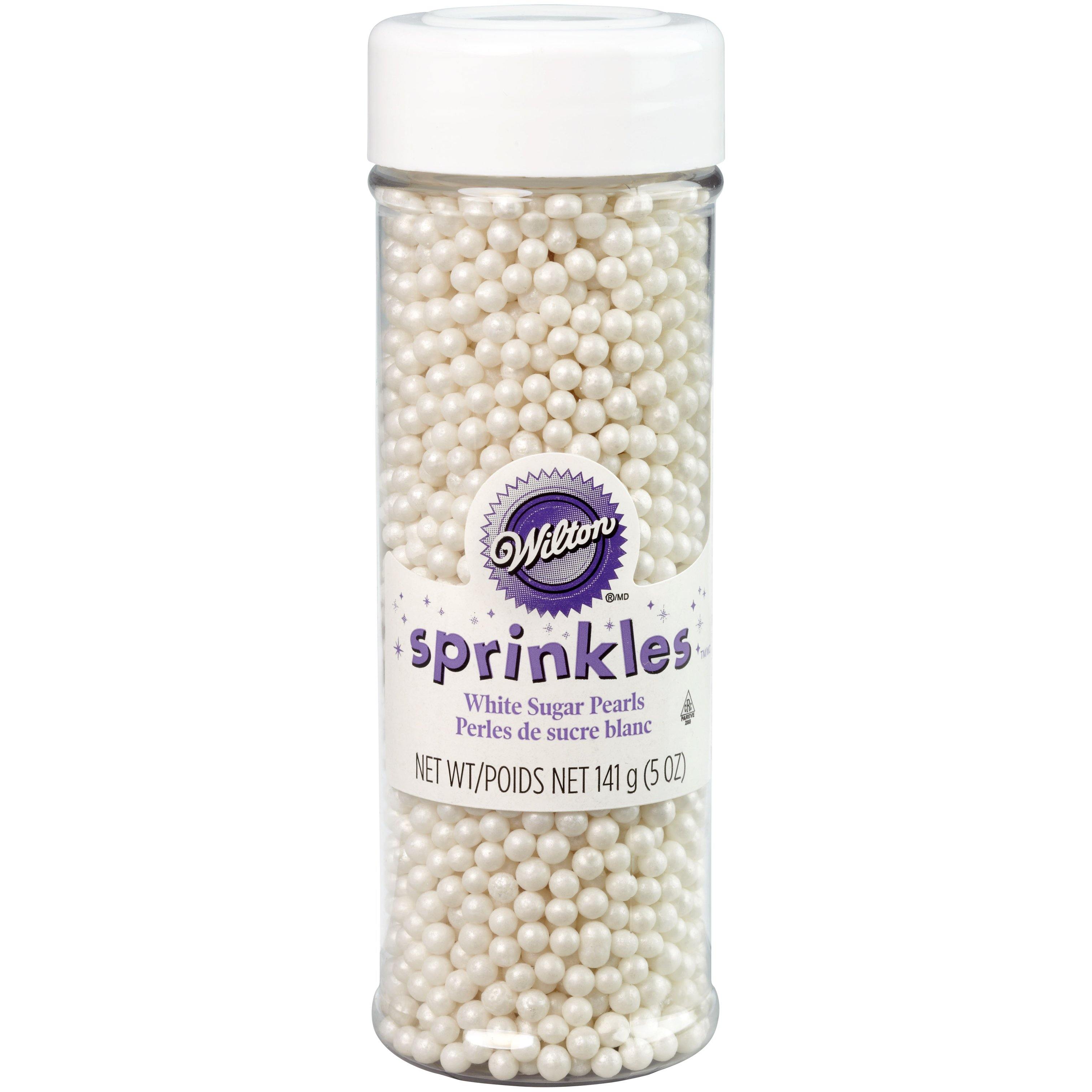 Wilton Sugar Pearls 5Oz White Bilingu - Dollar Max Dépôt