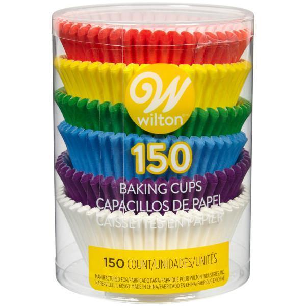 Wilton Baking Cups 150 Count Standard Rainbow - Dollar Max Dépôt