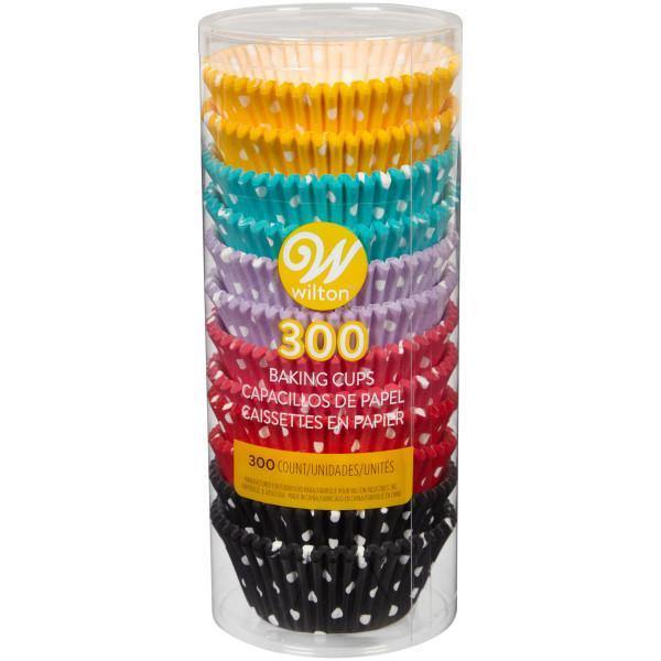 Wilton Baking Cups 300 Count Standard Polka Do - Dollar Max Dépôt