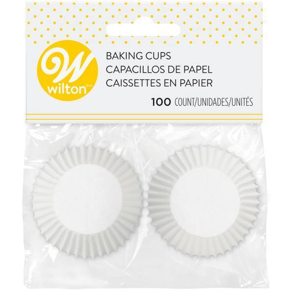 Wilton Baking Cups 100 Count Mini White E - Dollar Max Dépôt