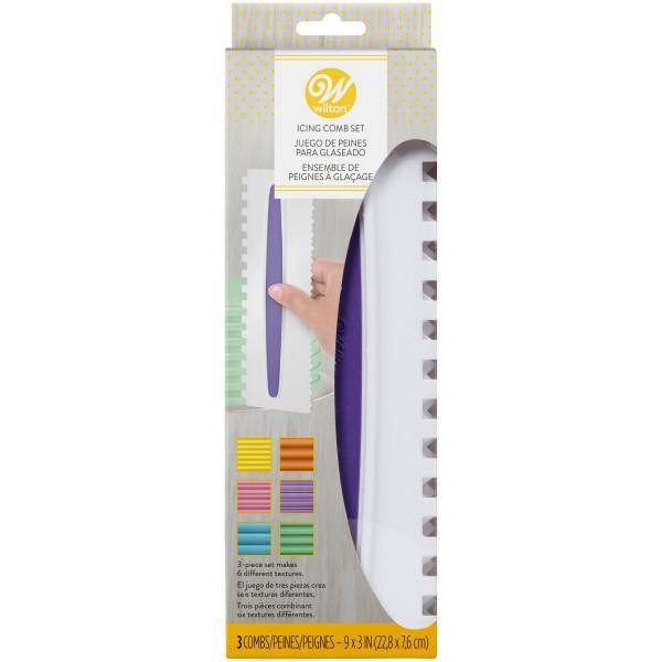 Wilton Decorating Comb Set 3Pc Icing - Dollar Max Dépôt