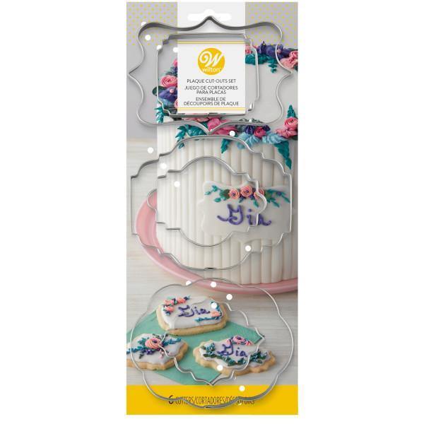 Wilton Cut-Outs Fondant Set 6Pc Plaqu - Dollar Max Dépôt