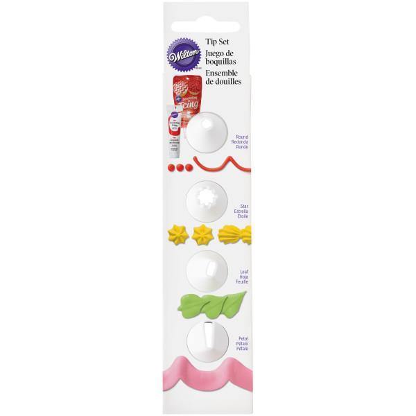 Wilton Icing Tip Set Of 4 - Carded P - Dollar Max Dépôt