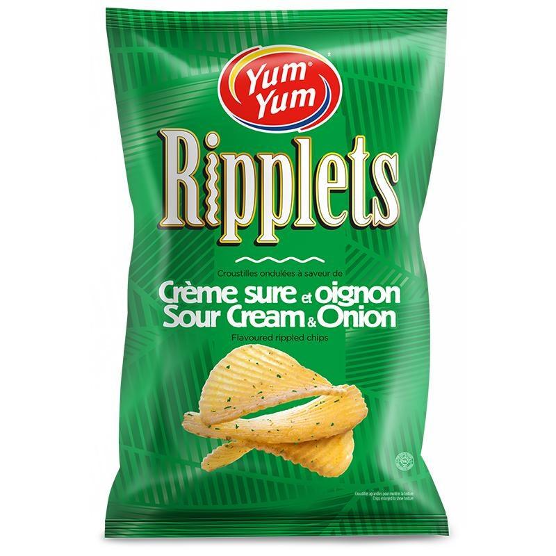 Sour Cream & Onions Ripplets Chips 150g