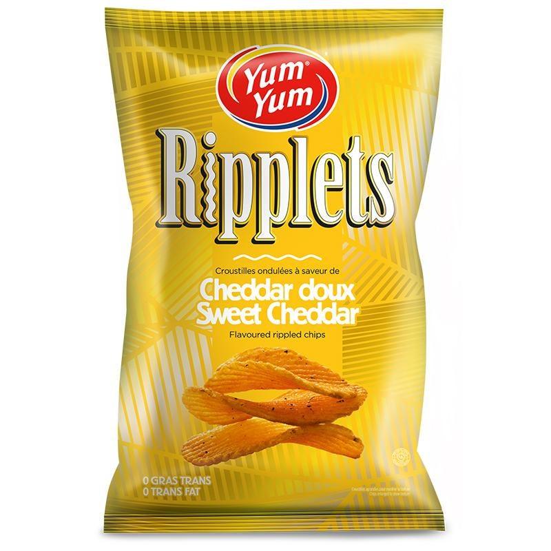 Sweet Cheddar Ripplets Chips 145g