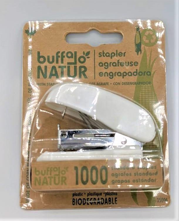 Buffalo Eco Nature Mini Stapler With 1000 Staples - Dollar Max Depot
