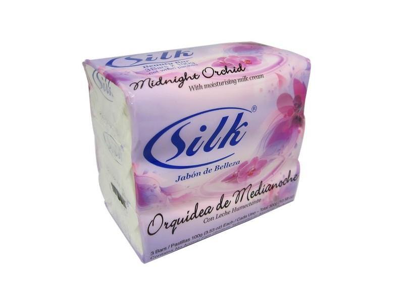 Silk Beauty Soap Bar With Moisturising Milk Cream Midnight Orchid - Dollar Max Depot